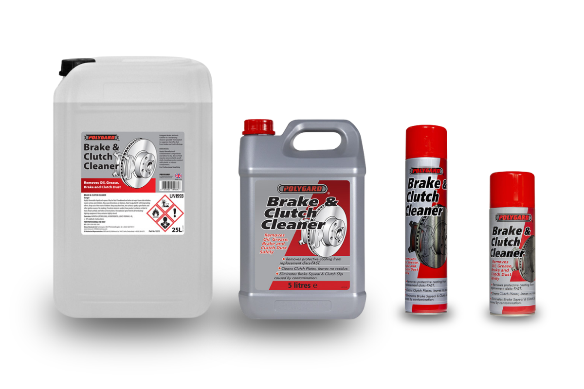 Why do technicians use brake cleaner before inspections